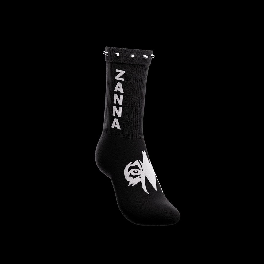 Black & White | "Studded" Sock - ZANNA