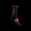 Black & O-Fluo | "Studded" Sock - ZANNA